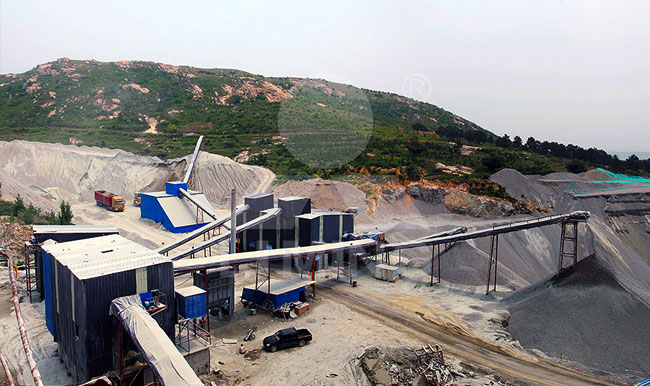 環(huán)保型大型碎石制砂生產(chǎn)線現(xiàn)場